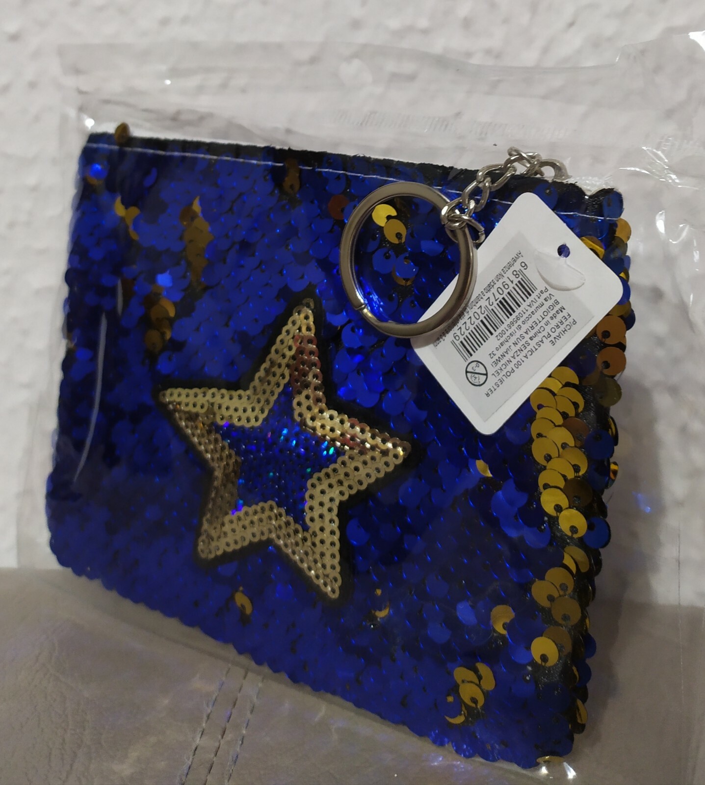 ⭐️⭐️Keychain Clutch Star Coin Holder Spin Items Shine China new⭐️⭐️