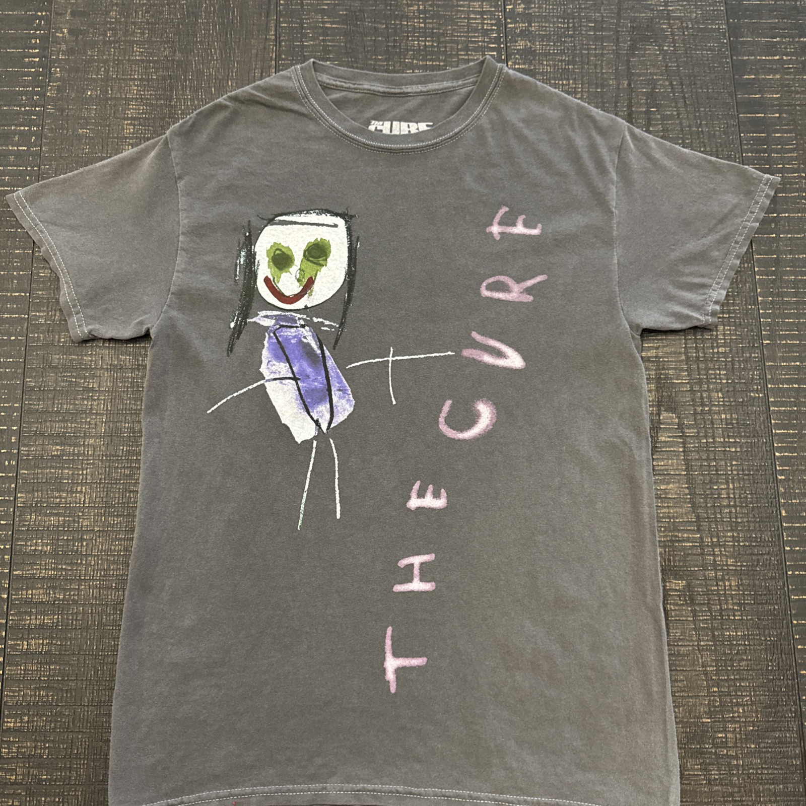 The Cure-Robert Smith💋Stick Man 2019 Tour-Goth Rock-Unisex T-shirt Gray-Small