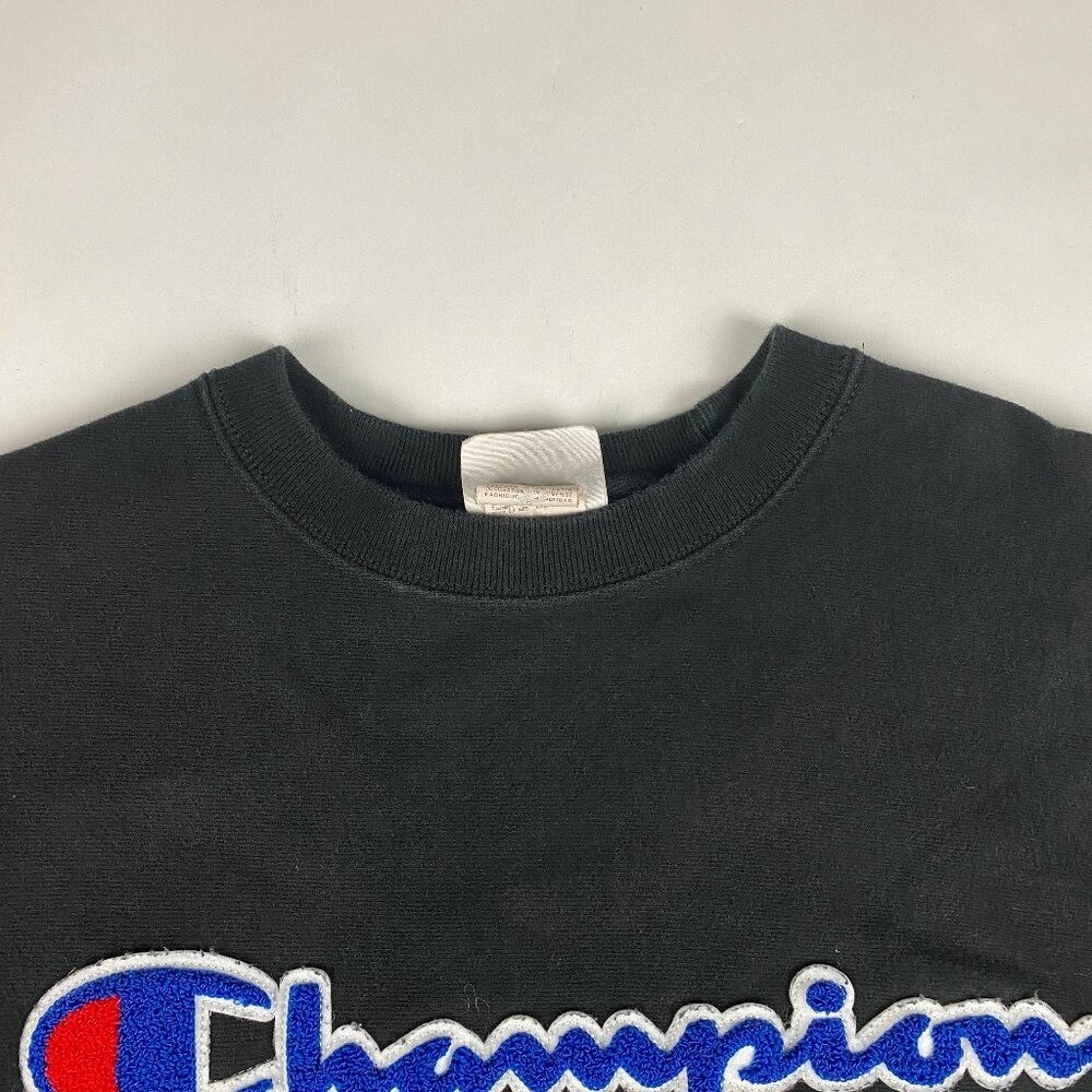 Champion Reverse Weave Crewneck Sweatshirt Men’s Size Large Black
