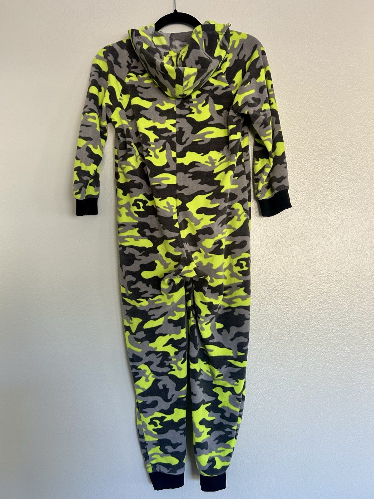 Minecraft & Camouflage Boys Size 12-14 Pajama Sets One Piece Full Zip Hoodie