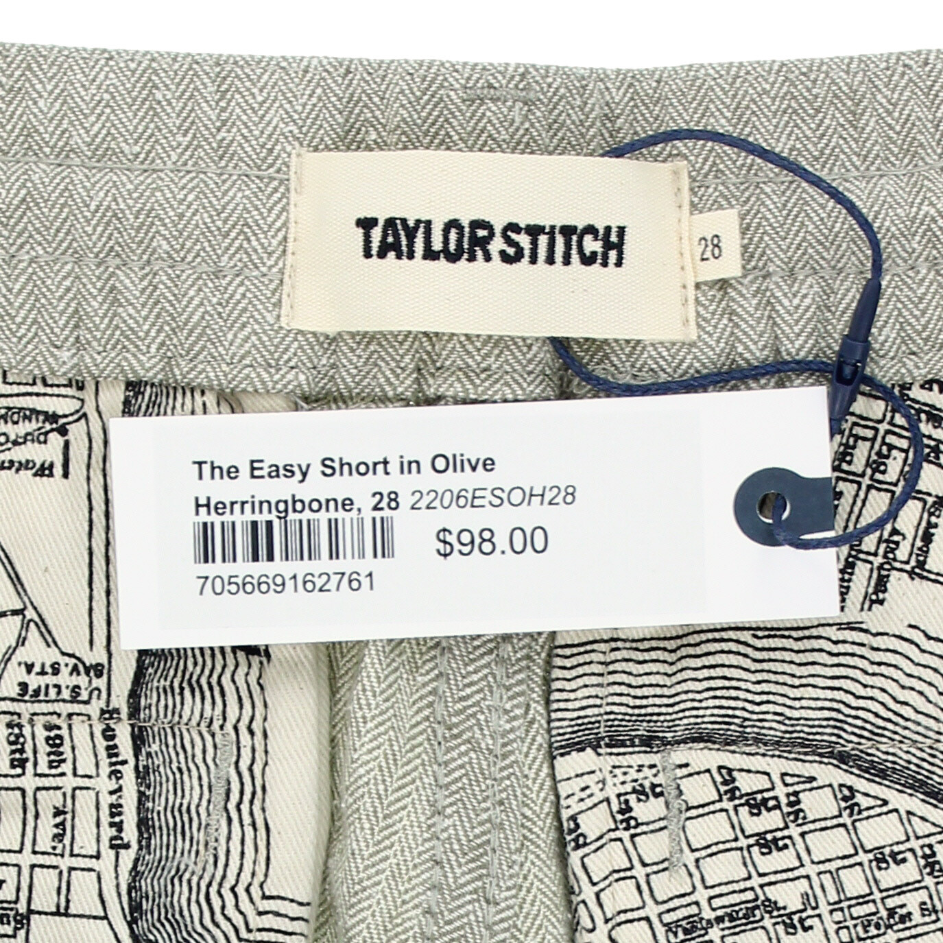 Taylor Stitch Men’s Shorts, The Easy Short, Herringbone MSRP: $98