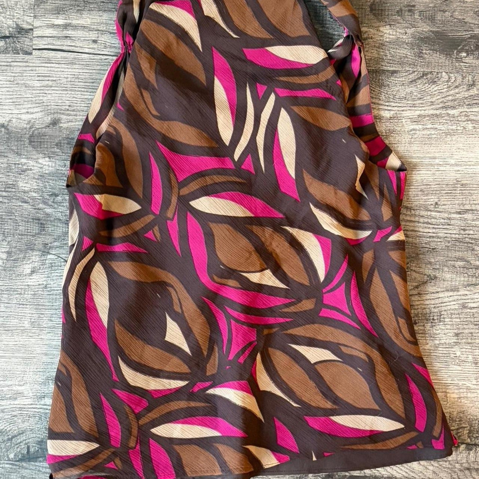 Worthington Brown & Pink Floral Top