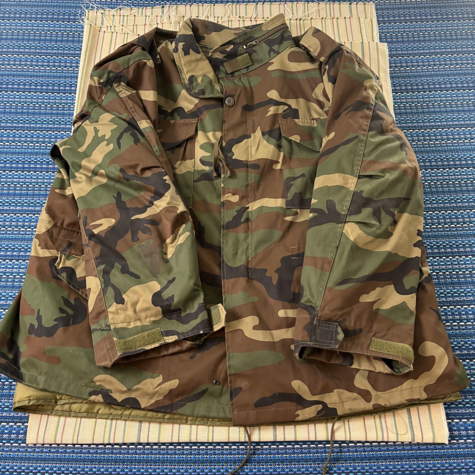Mil-Tec Sturm Coat Mens 3XL Woodland Camo Cold Weather Field with Liner Military
