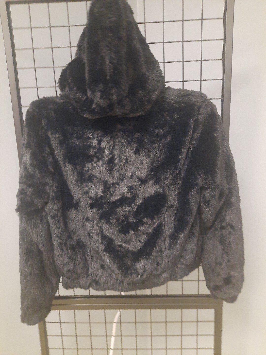 Ambiance Outerwear Jacket Woman’s Medium Faux Fur Black Lined Full Zip Coat