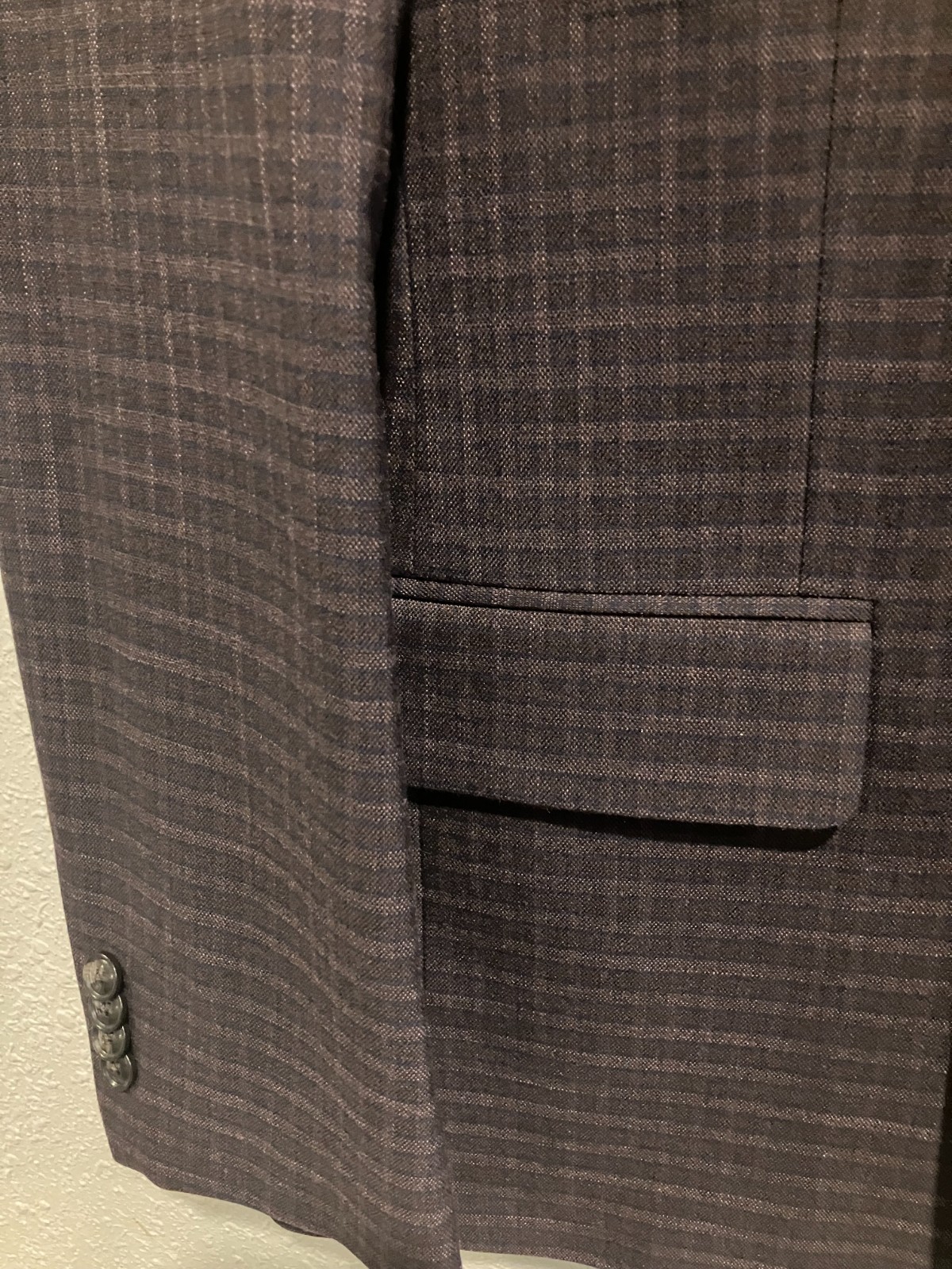 $295 Tommy Hilfiger Men’s 38S Check Modern-Fit Sport Coat Brand New With Tags