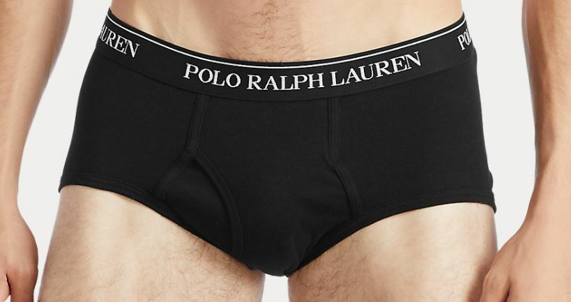 4 RALPH LAUREN POLO COTTON MID RISE BRIEFS SIZES S M L XL BLACK WHITE GRAY NWT