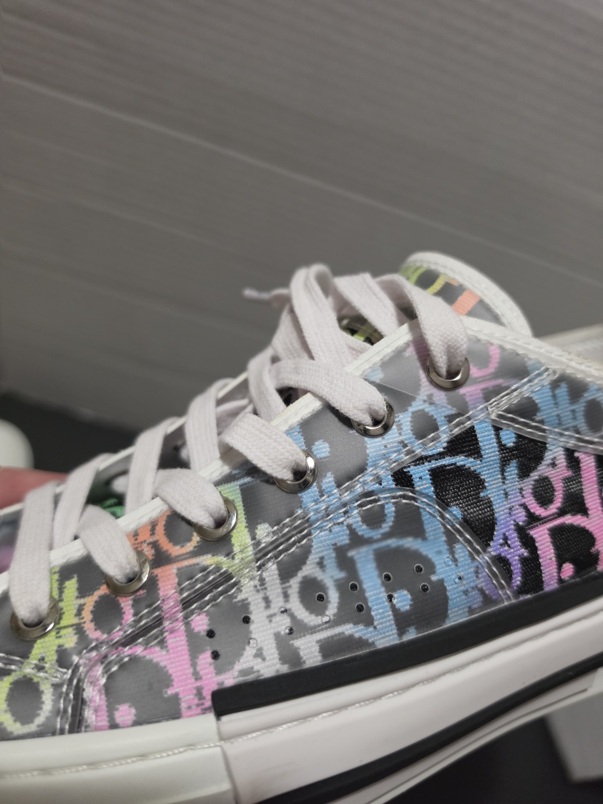 Sz 9 Men’s Dior B23 Multicolor Oblique Low Trainers Sneakers sz 42 Multicolor