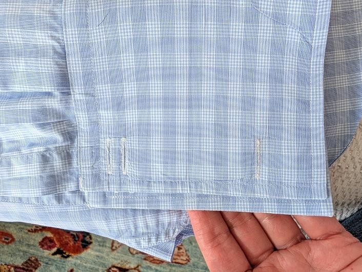 Charles Tyrwhitt Mens Dress Shirt Check Blue white 15 1/2 /33 39/84 cm