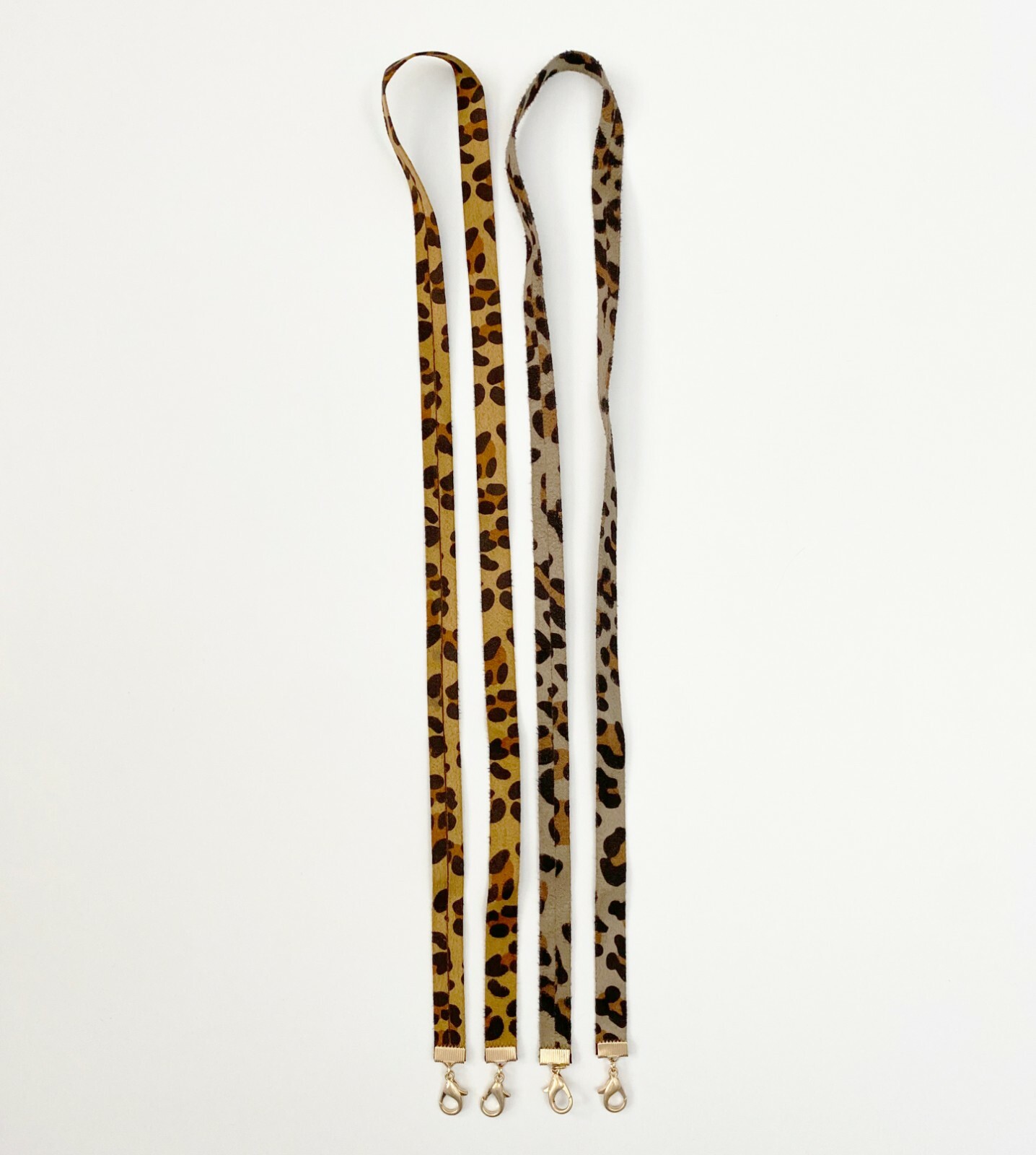 Face Mask Chain Leopard PU Synthetic Suede Lanyard Necklace Eye Glasses Holder