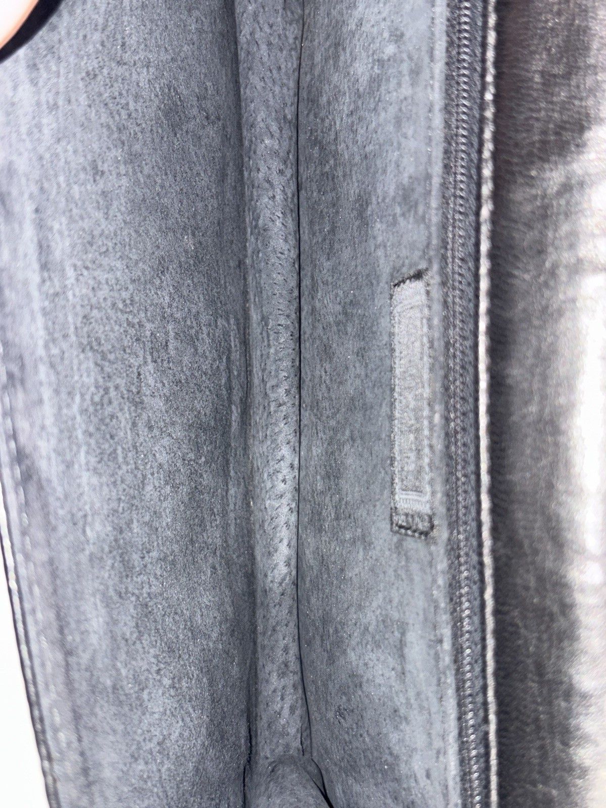 Vtg Gianni Versace 80s Black Leather Tassel Clutch Bag