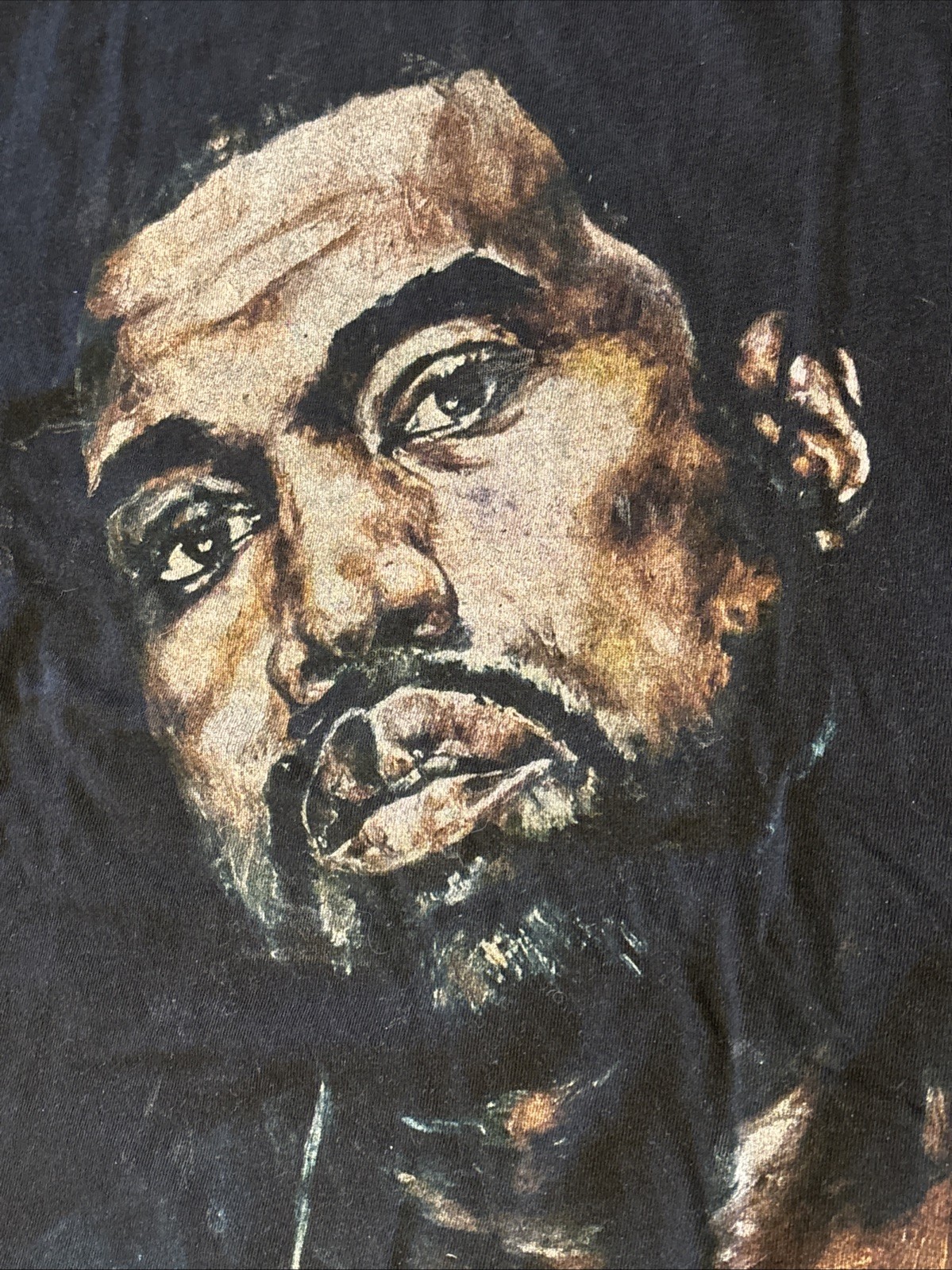 RARE KANYE WEST YE DONDA PORTRAIT PAINTING GRAPHIC TEE T SHIRT BLACK MEDIUM