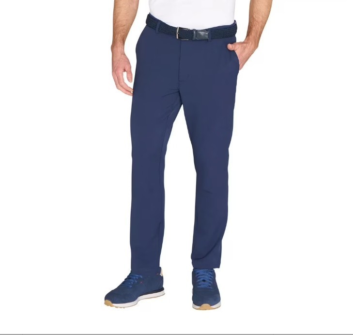 Greg Norman Men’s Textured Stretch Chino Pant Performance Golf Comfortable New