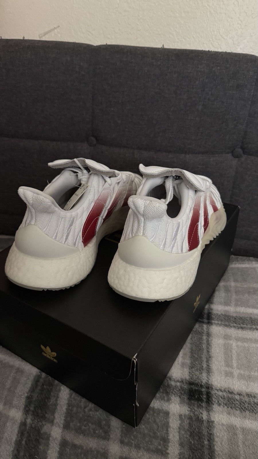 adidas Sobakov 2.0 Boost Men’s Low Top Lace-Up White Scarlet EE5631 2019