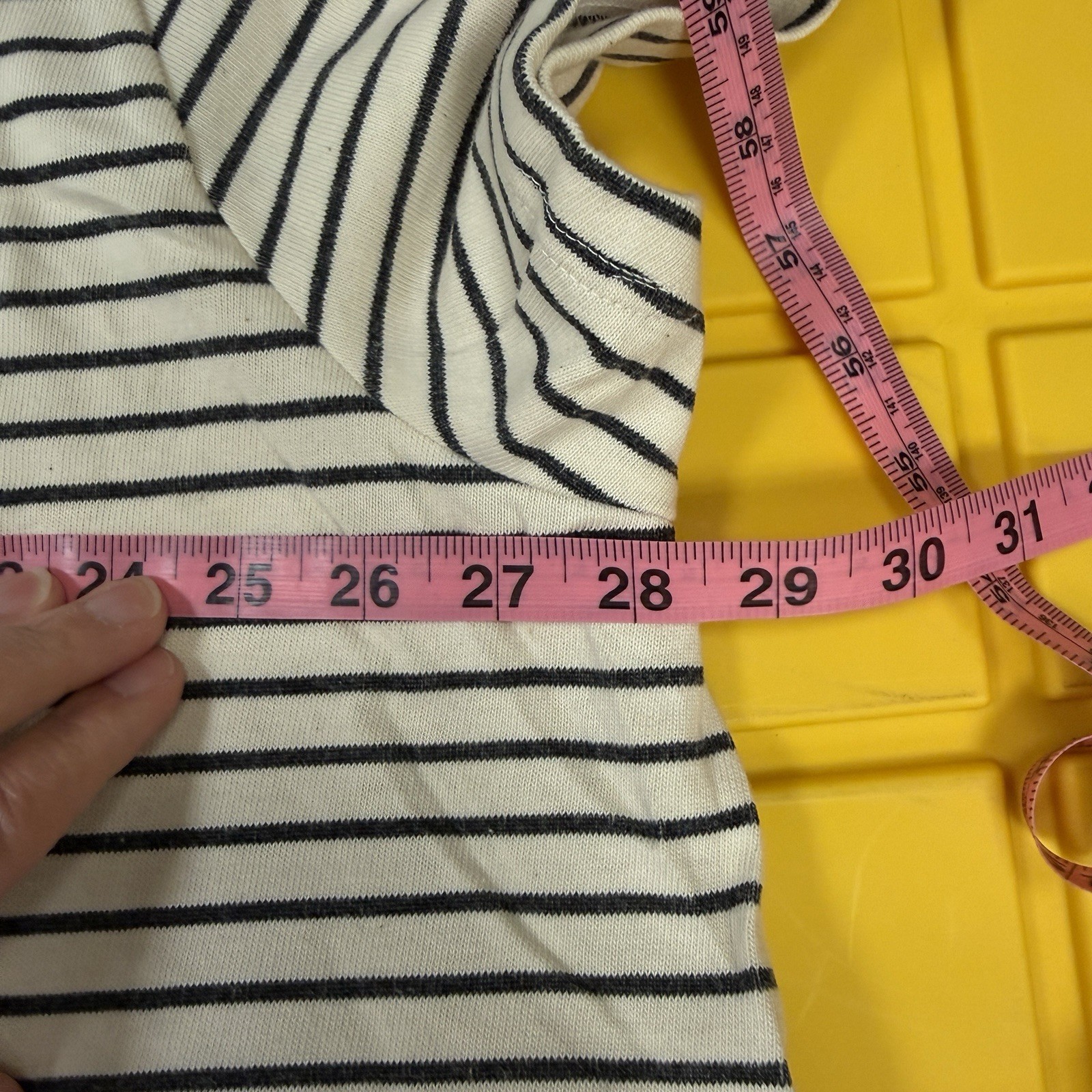 Black Stripe Cotton Dress Buffalo David Bitton 2X Knit Hi Low Hem Casual NWT