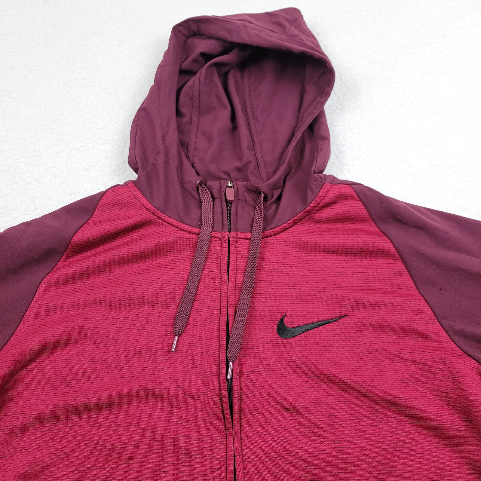 Nike Dri-Fit Full Zip Training Jacket Hoodie Mens Medium M Reds BV2676-681