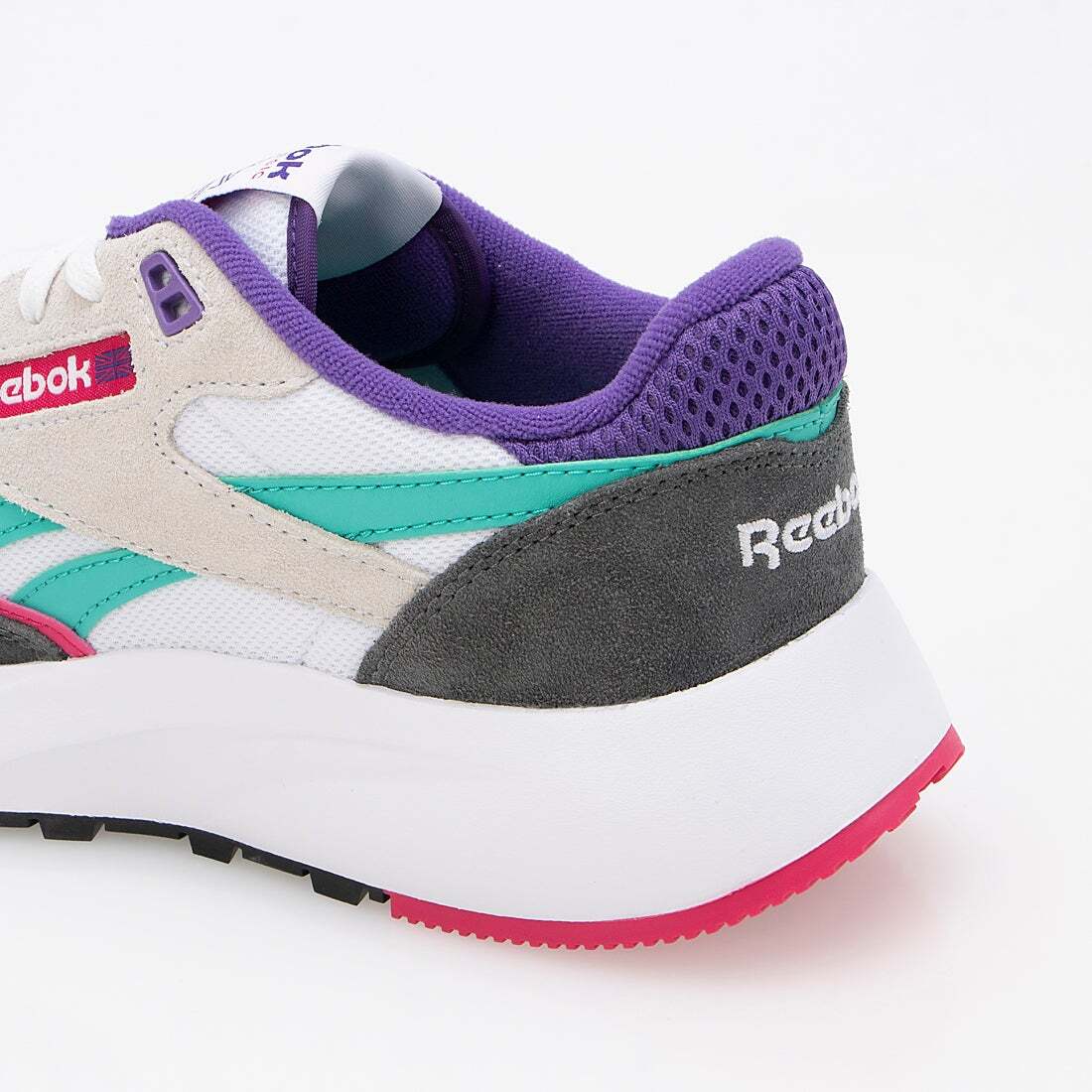 Reebok Classic Leather 2400 Chalk Grey 5 Bold Pink 100201036 Sneaker Men Us7.5