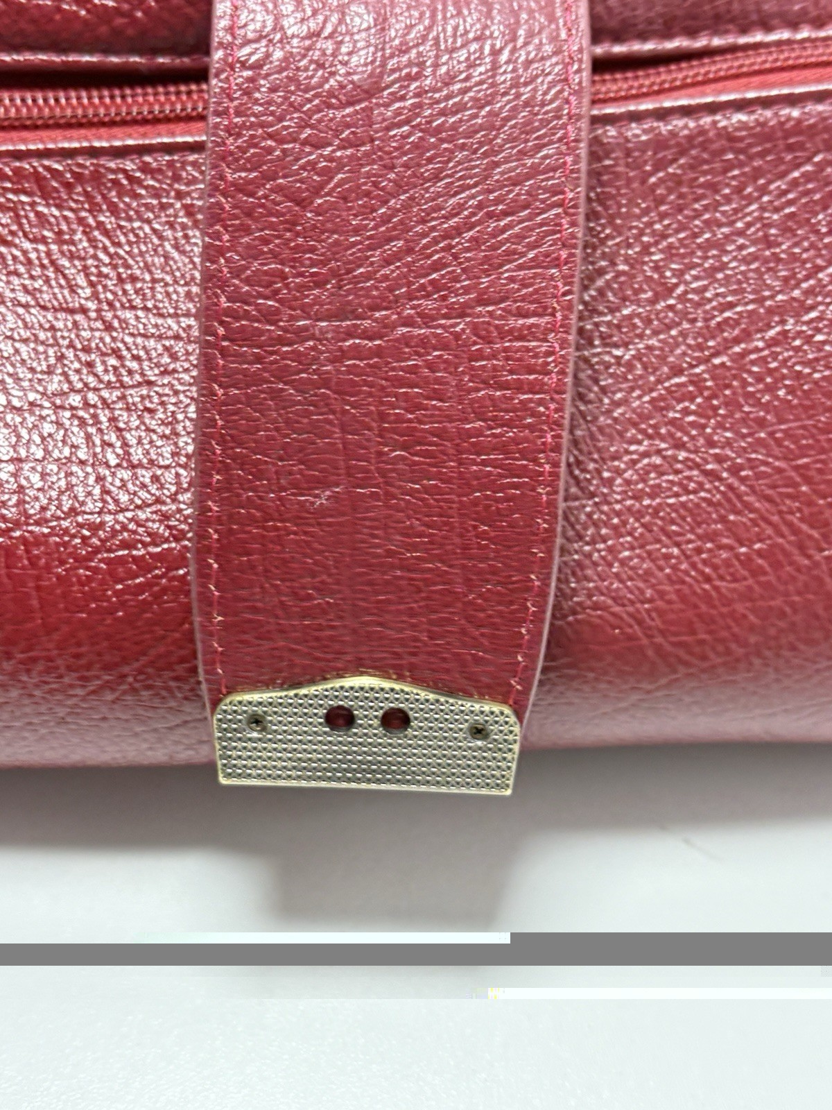 Ameri Leather Hillary Crossbody Red Bag W/ Handle Doctor Bag 13” X 6.75. 6.75
