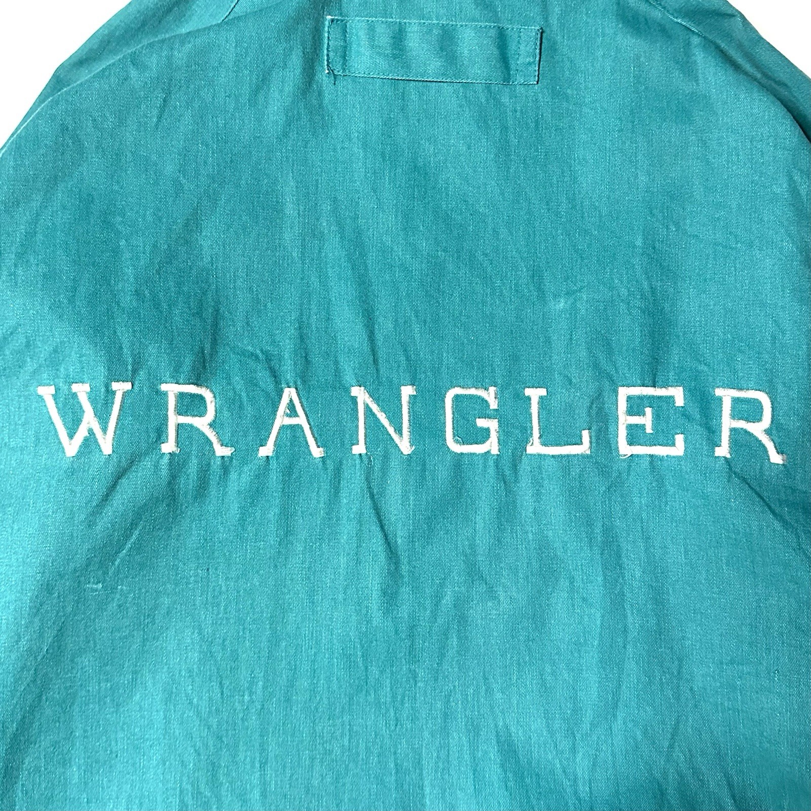 【80s】【Wrangler】【BRUSHPOPPER】Embroidered Logo full zip Jacket Vintage casual
