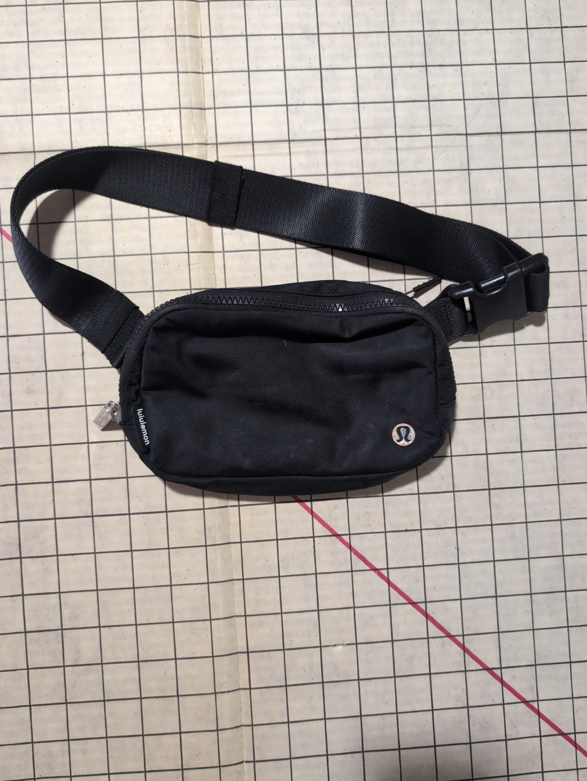 Lululemon Everywhere Belt Bag 1L Black Adjustable Pack Crossbody Nylon Fanny Pak