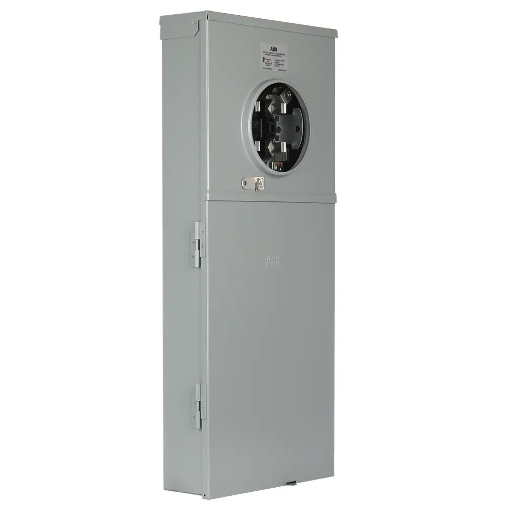 ABB ReliaHome 200 -Amp 20 -Spaces 40 -Circuit Outdoor Main Breaker Meter C|13598