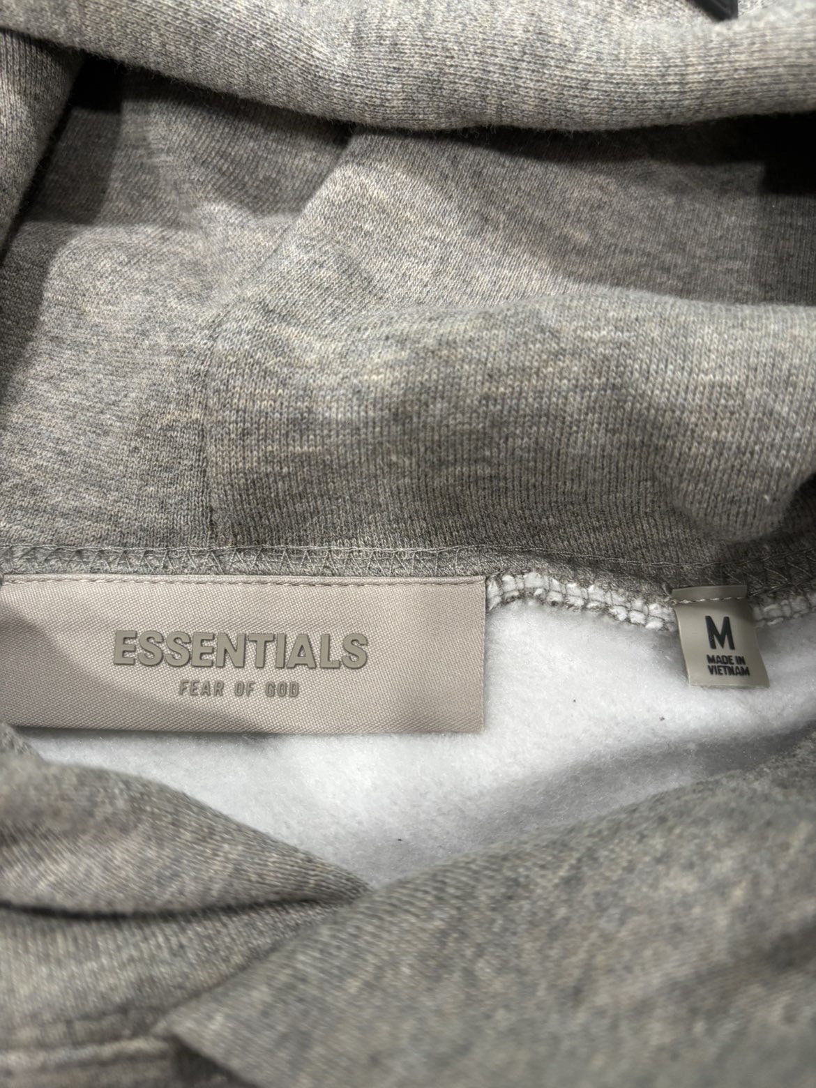 ESSENTIALS HOODIE SIZE M DARK OATMEAL
