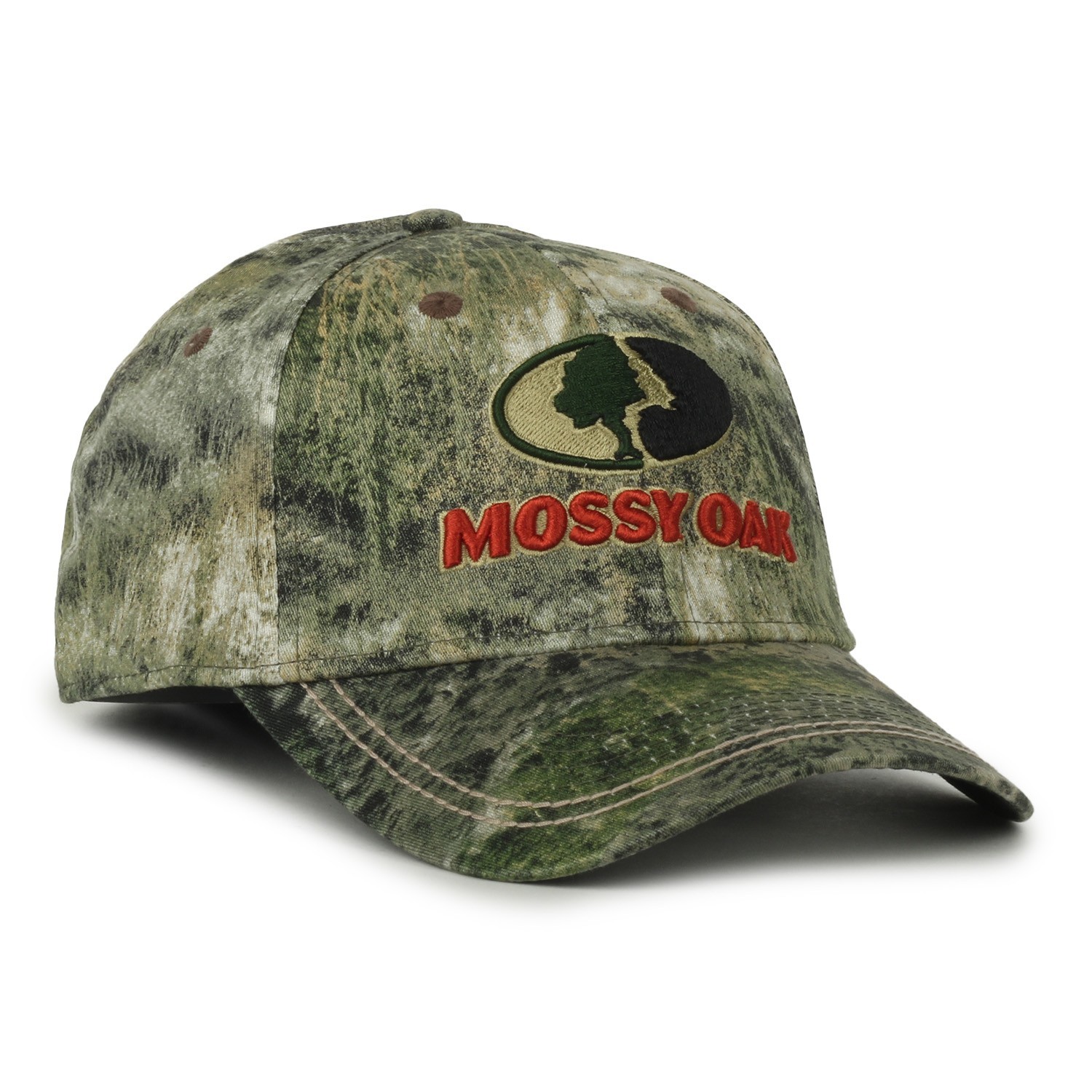 Mossy Oak Mountain Country Range Camo Cap Stretch Fit One Size Low Profile