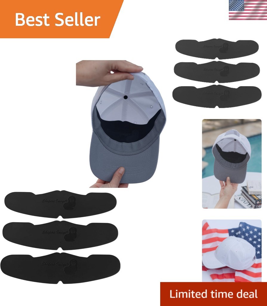 3 Pack EVA Foam Baseball Crown Inserts for Fitted Caps – Washable & Breathable