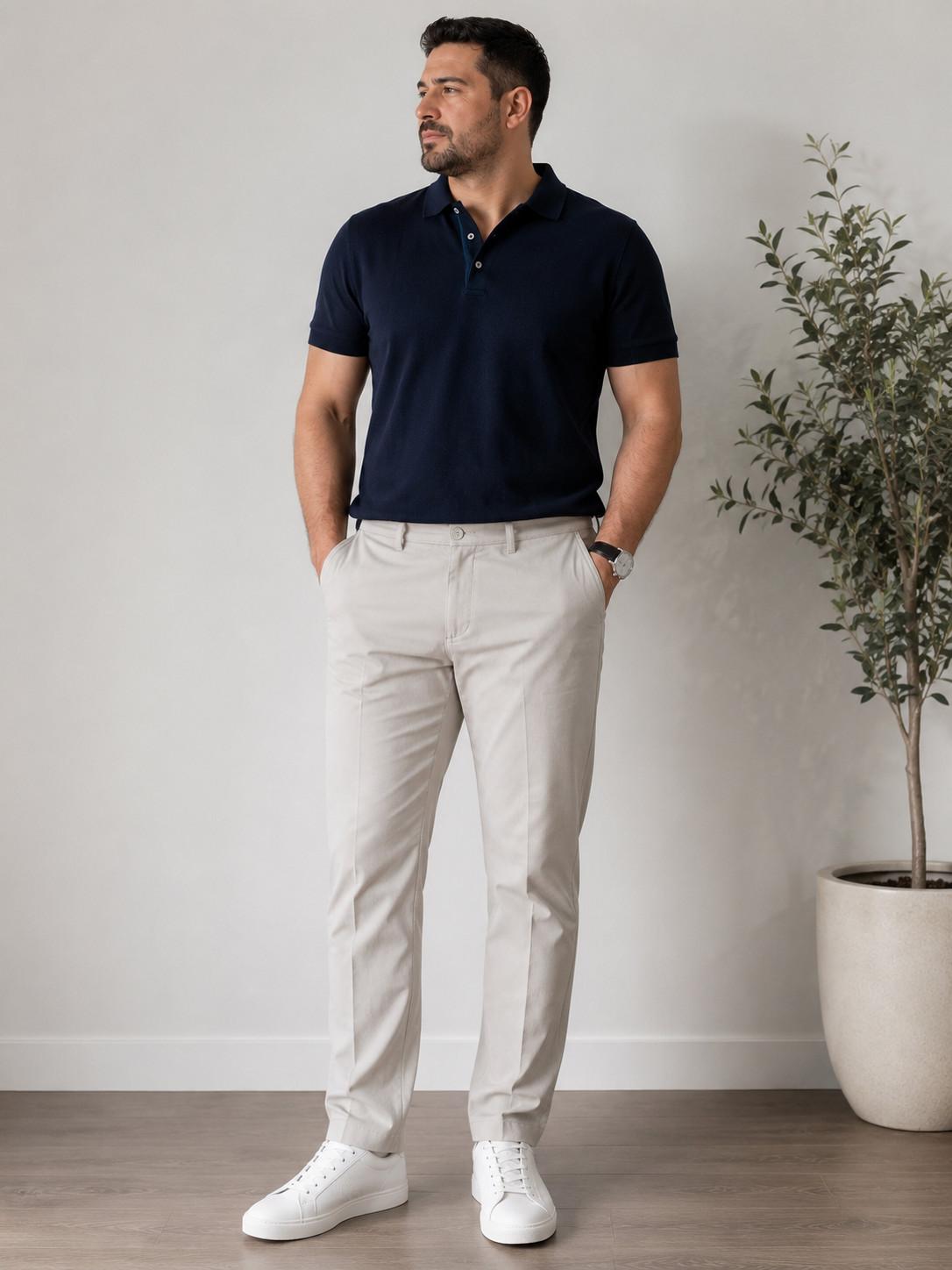 Banana Republic Commuter Flex Pant Men’s 36×29 Beige Athletic Fit Stretch NWT