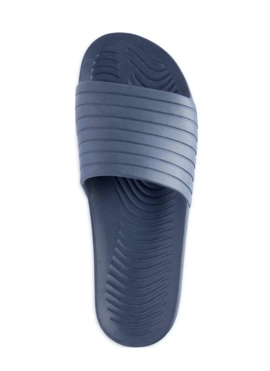 ATHLETIC WORKS Men’s Size 12 EVA Tunnel Slide Sandals Lightweight Slip On Slate