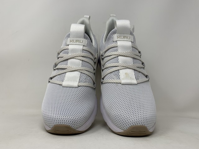 Men’s KURU FLEX Slip-On, Bright White/Sand, 10 Medium US