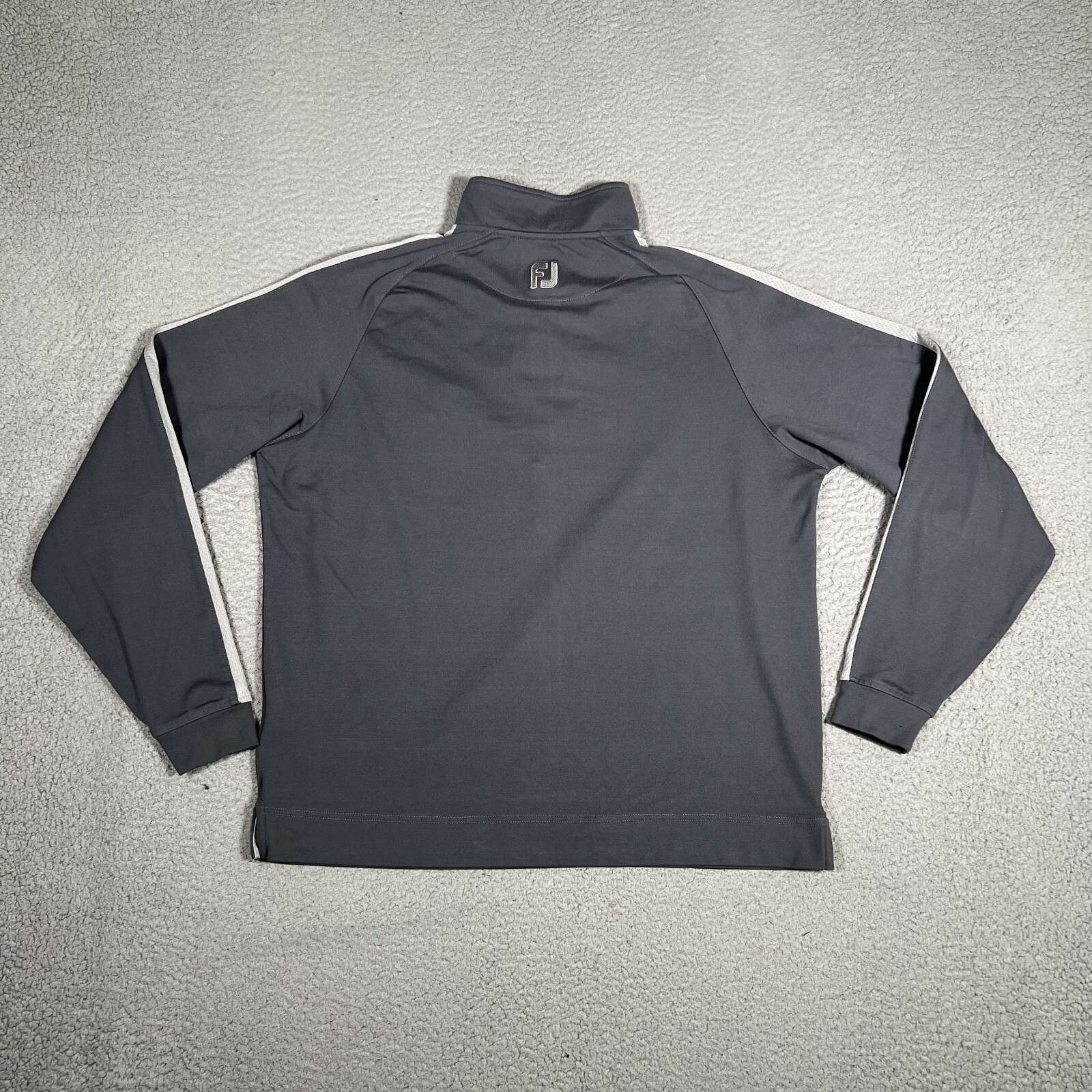 FootJoy Sweater Mens Medium Gray 1/4 Zip Golf Pullover Casual Preppy Sherwood CC