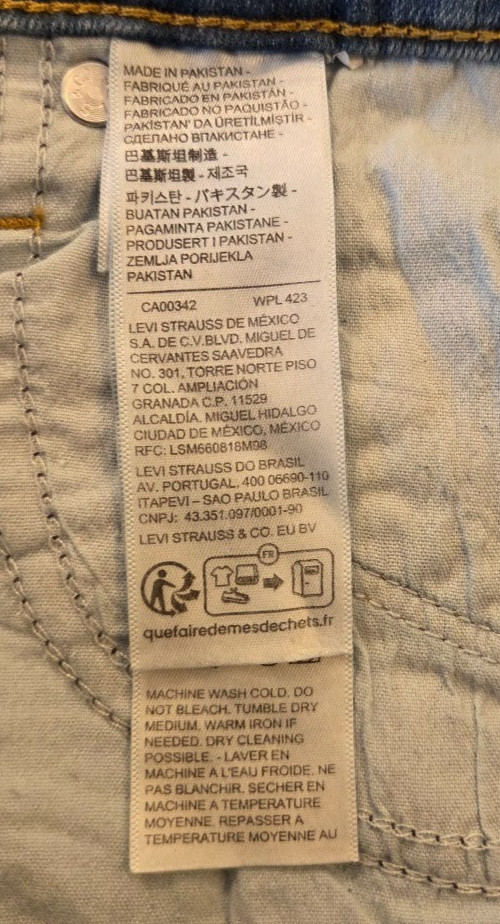 Levi’s Women’s Blue 314 Light Wash Shaping Straight Mid-Rise Jeans Size 31 x 32