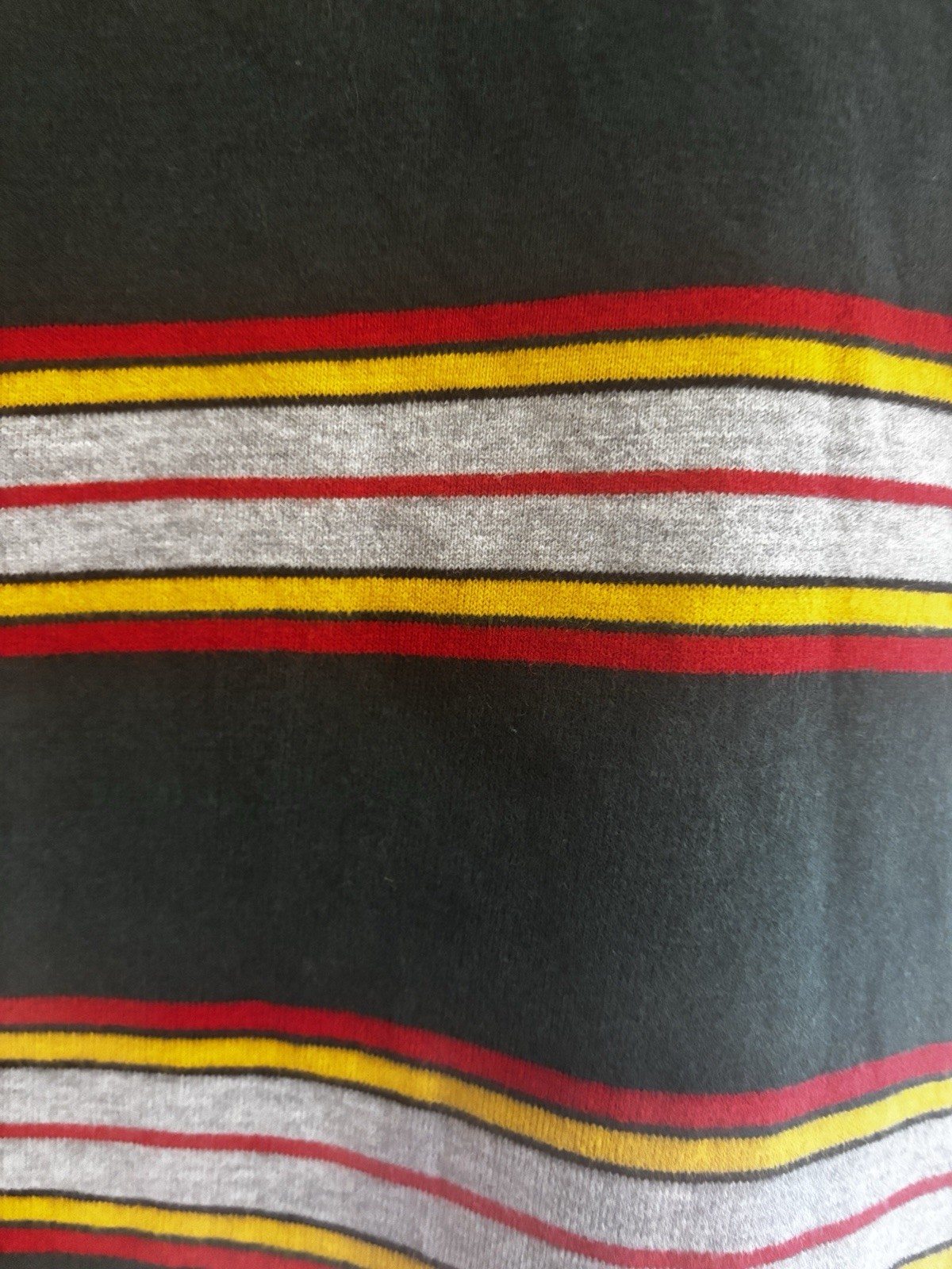 SUPERDRY Men College Stripe Polo Red, Yellow, Gray &Green Stripes – Medium (M)