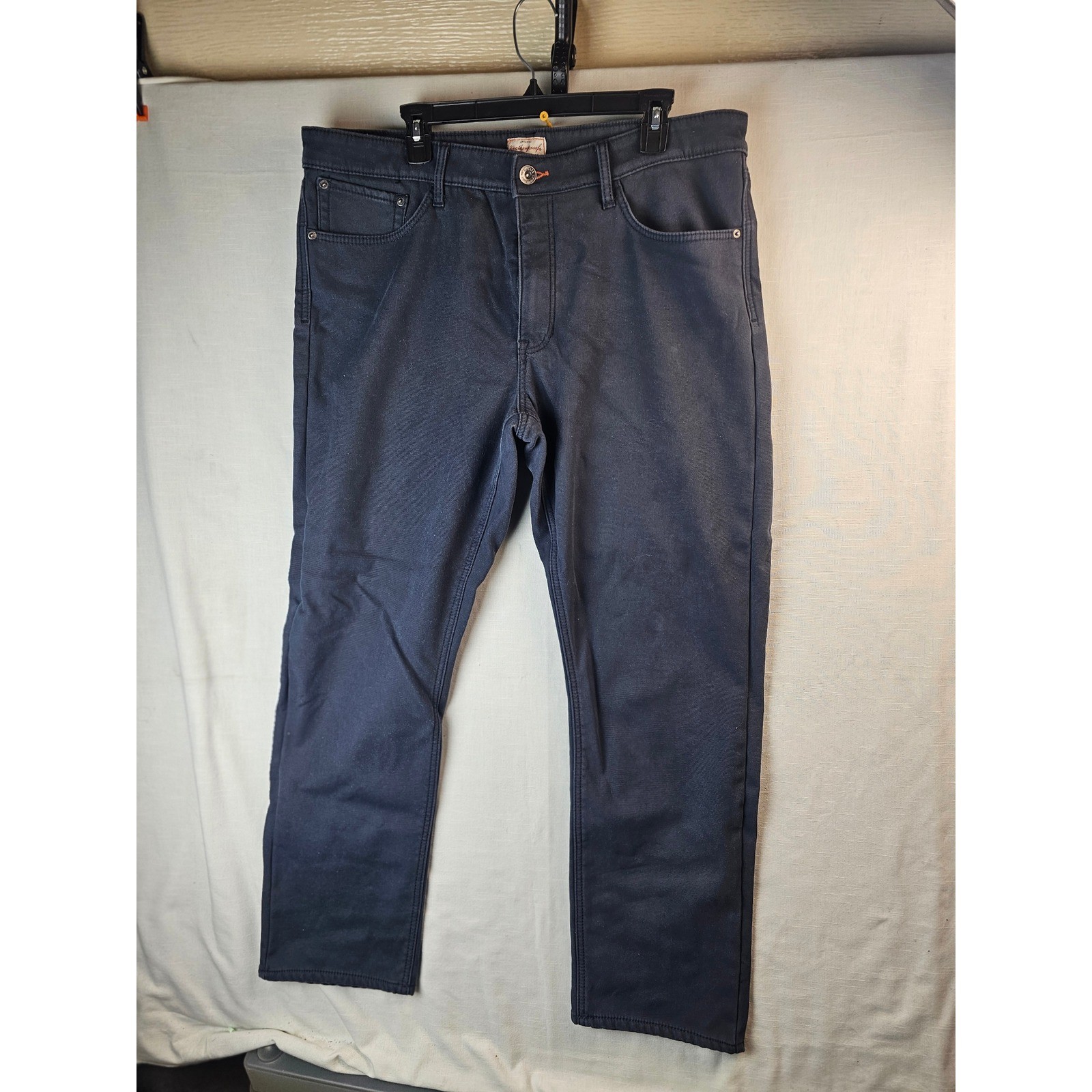 Weatherproof Vintage Mens Fleece Lined Pants Navy Blue Regular Fit 38×32 1078078
