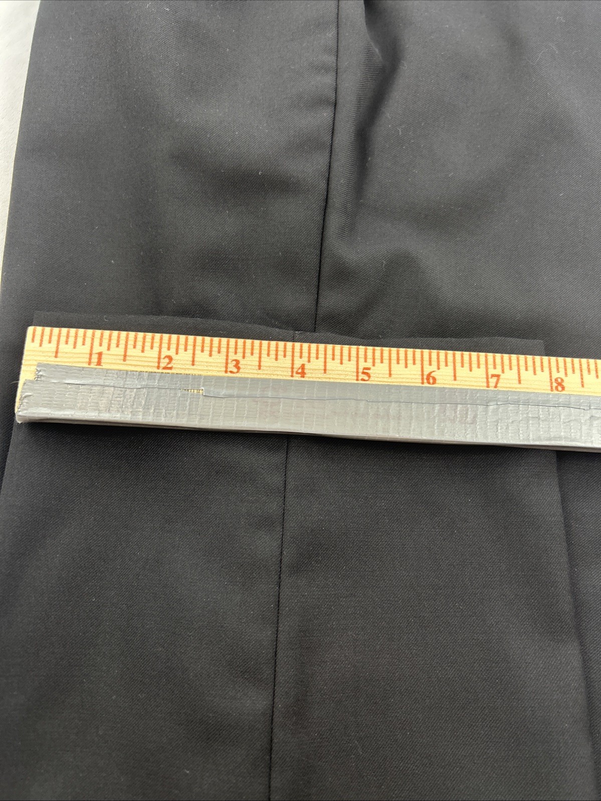 Lauren Ralph Lauren Mens Black 38W X 34L Wool Blend Dress Pants Flat Front