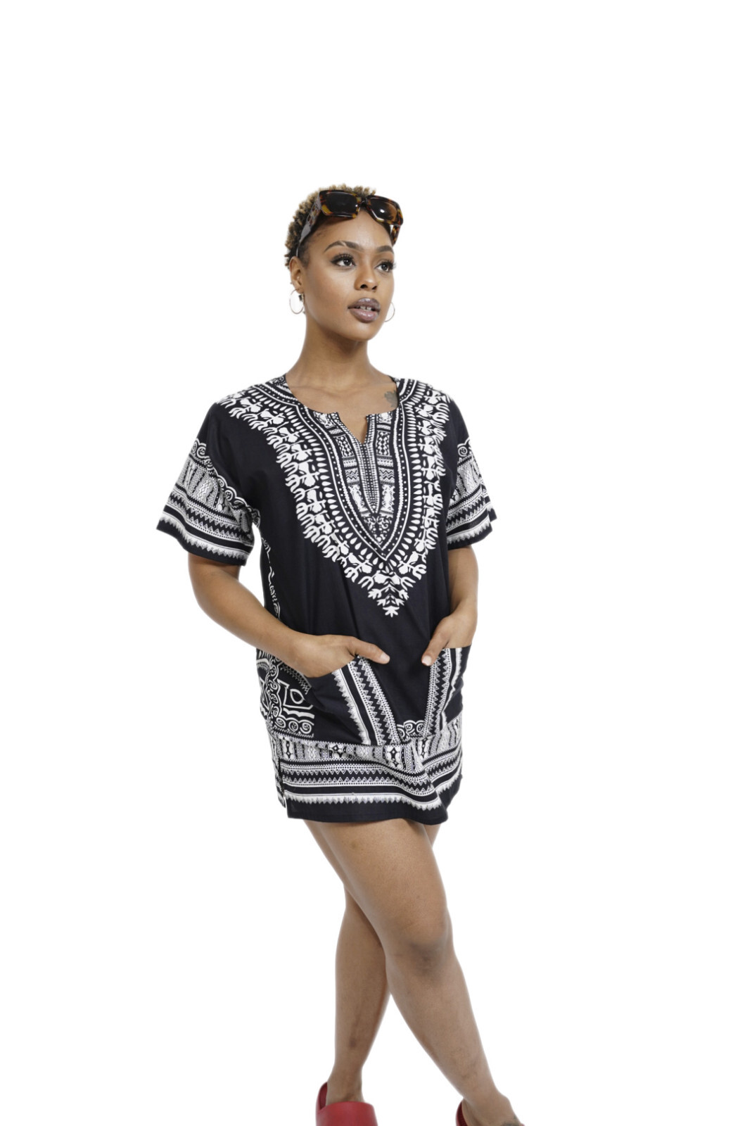 Black African Unisex Dashiki Shirt DP3578 Small to 7XL Plus Size