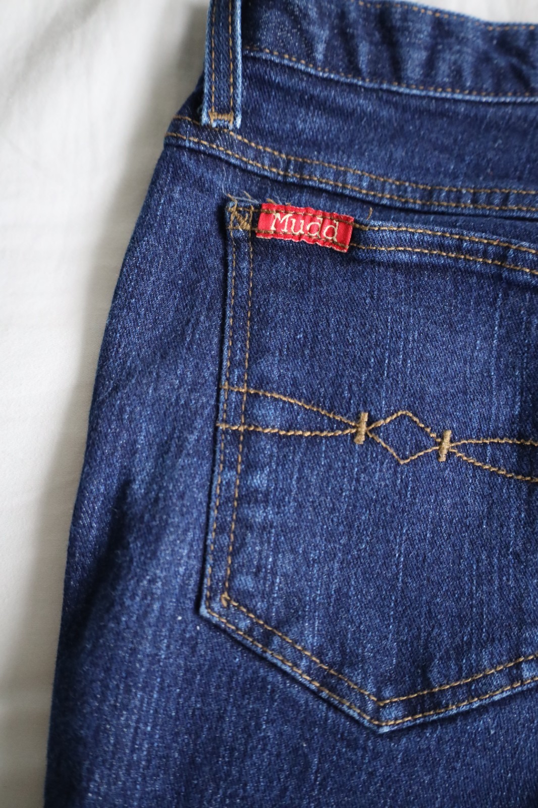 VTG Y2K Mudd Jeans Womens Size 8 Dark Wash Low/Mid Rise Flare Beat Generation