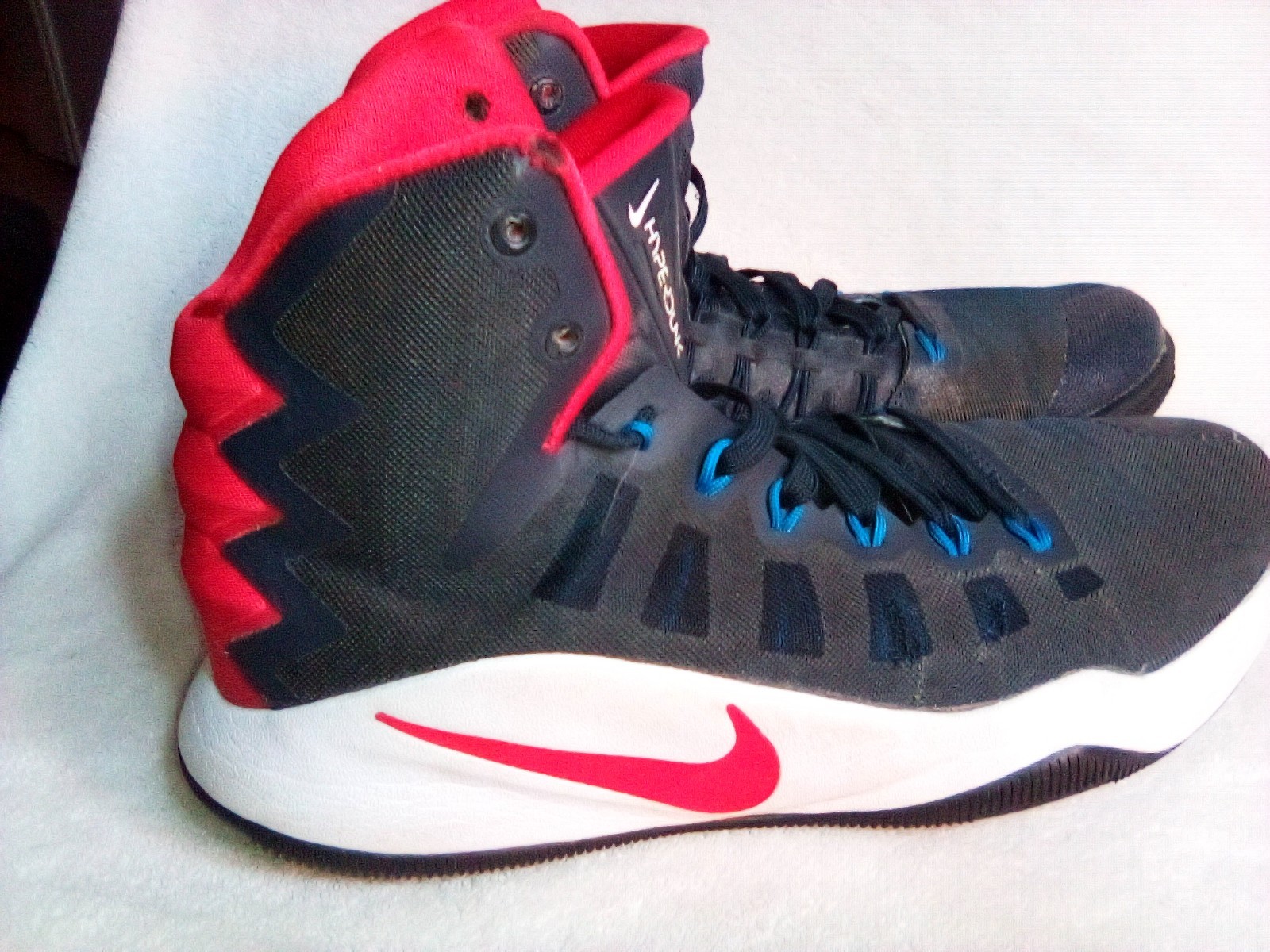 Nike Hyperdunk Zoom High Top Basketball Black/Red/White 524882-017