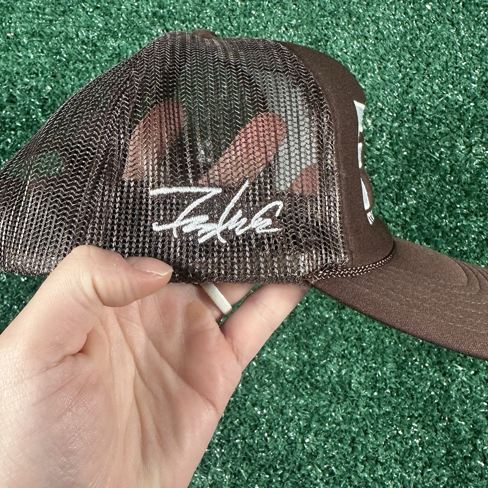 Futura Laboratories Travis Scott Cactus Jack Exclusive Brown Trucker Hat New