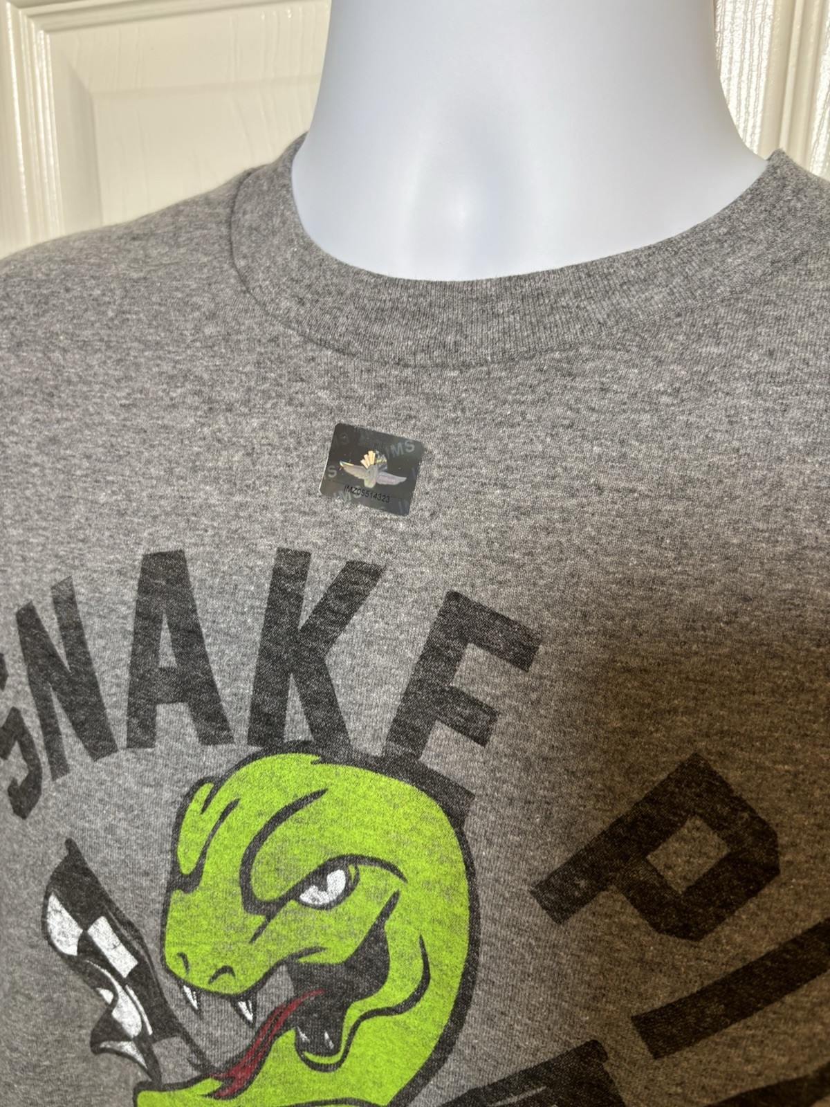 Gildan Heavy Cotton Gray Snake Pit Legend Graphic Crew Neck T-Shirt XL