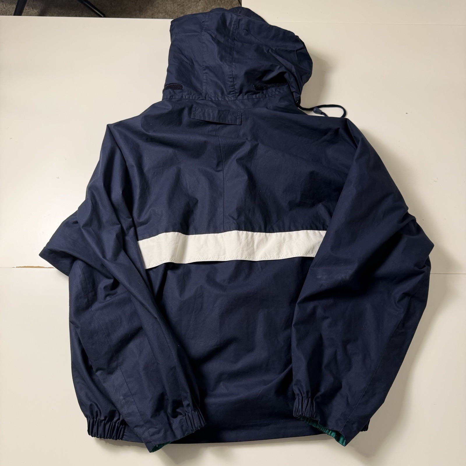 Vintage 90’s Nautica Reversible Windbreaker Sailing Jacket Green Men’s Size M