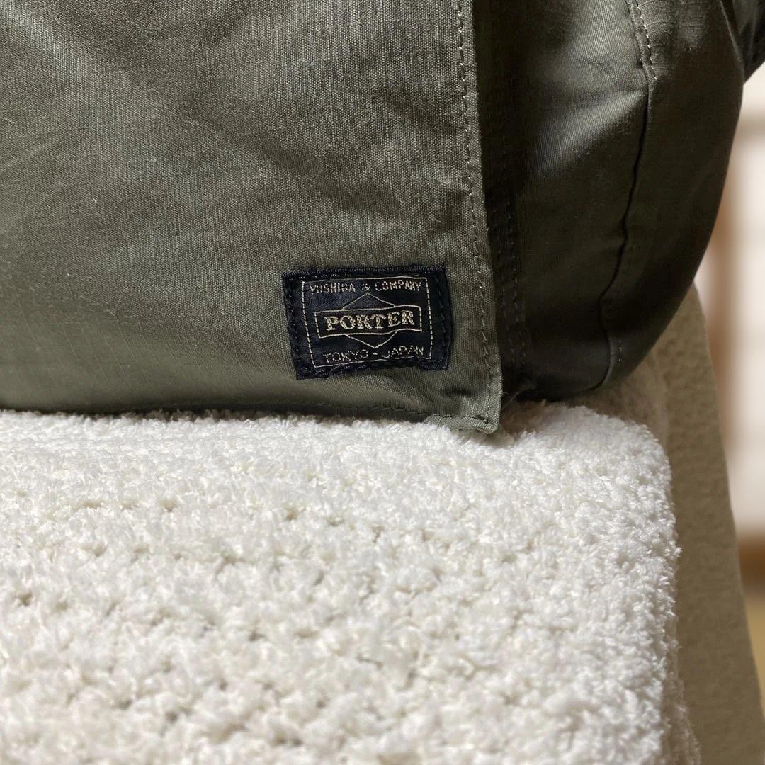 Yoshida Porter Shoulder Bag Khaki Large 42×35×15 Made in Japan