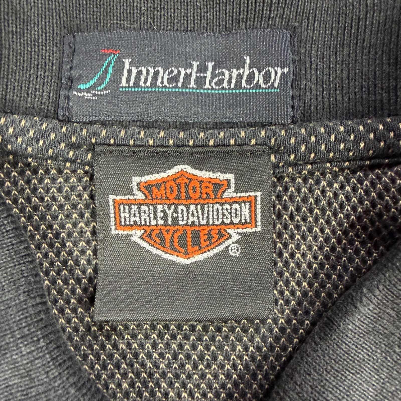 Harley Davidson Motorcycles ( Charcaoal/Beige ) Twin Cities MN Polo Mens Large