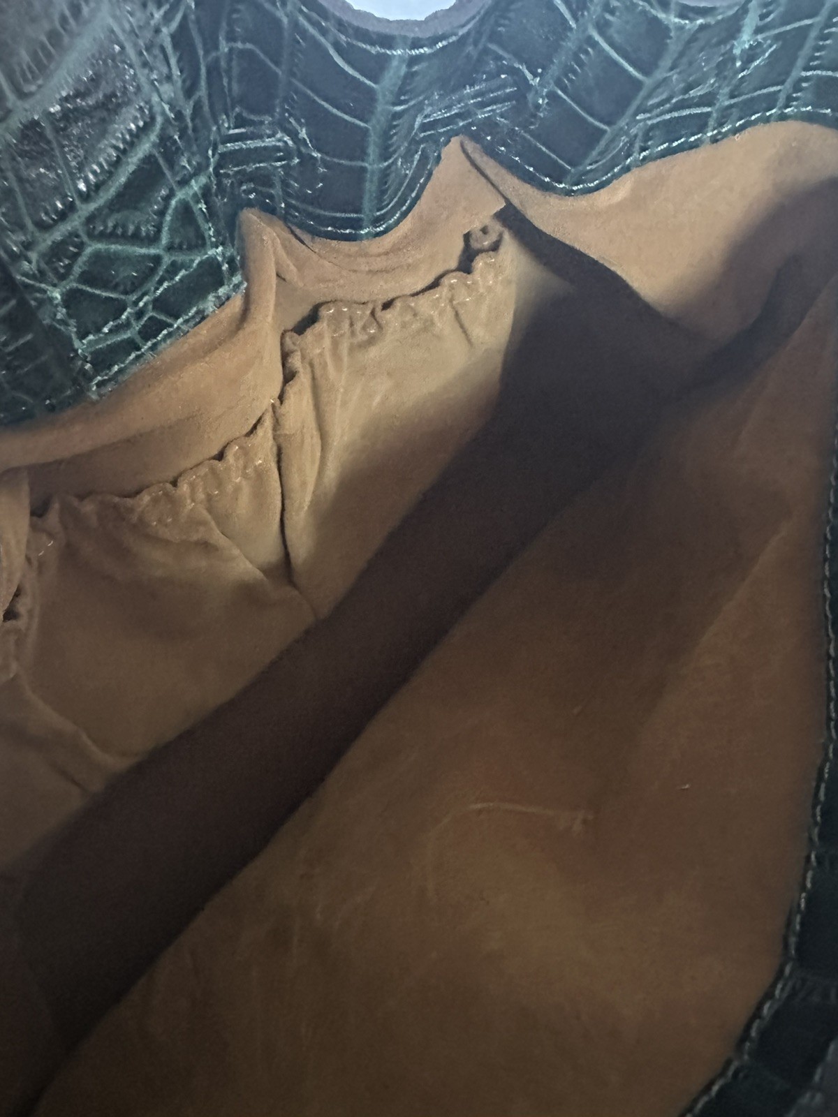 PATRICIA NASH Witney Tote Handbag Purse Green Croc