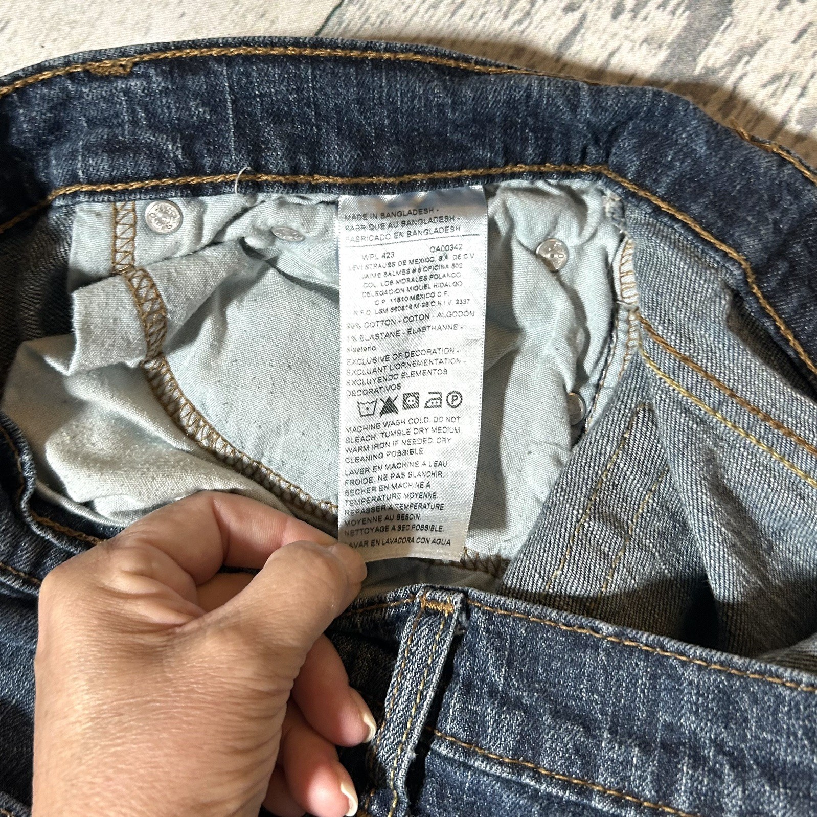 Signature by Levi Strauss & Co. Blue Denim Straight Jeans 5-Pocket 32×30