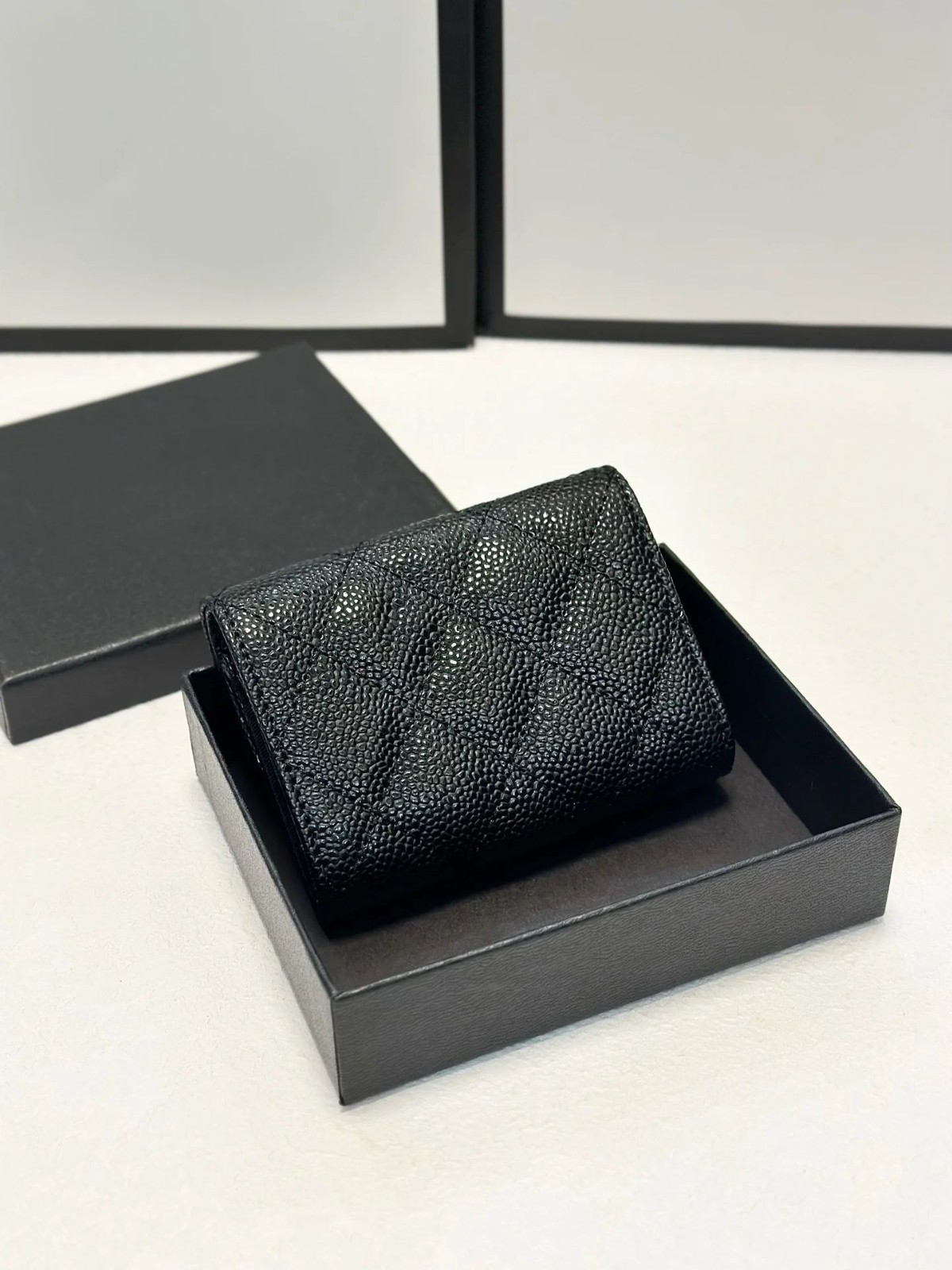 Genuine Leather Reversible Card Holder Wallet 10x9cm Unisex