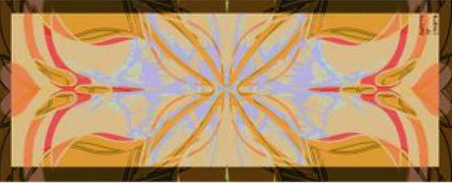 SILK HUGE Designer Scarf NEW Barton London Butterfly Citrus/Orange/Tan 64″X 25″