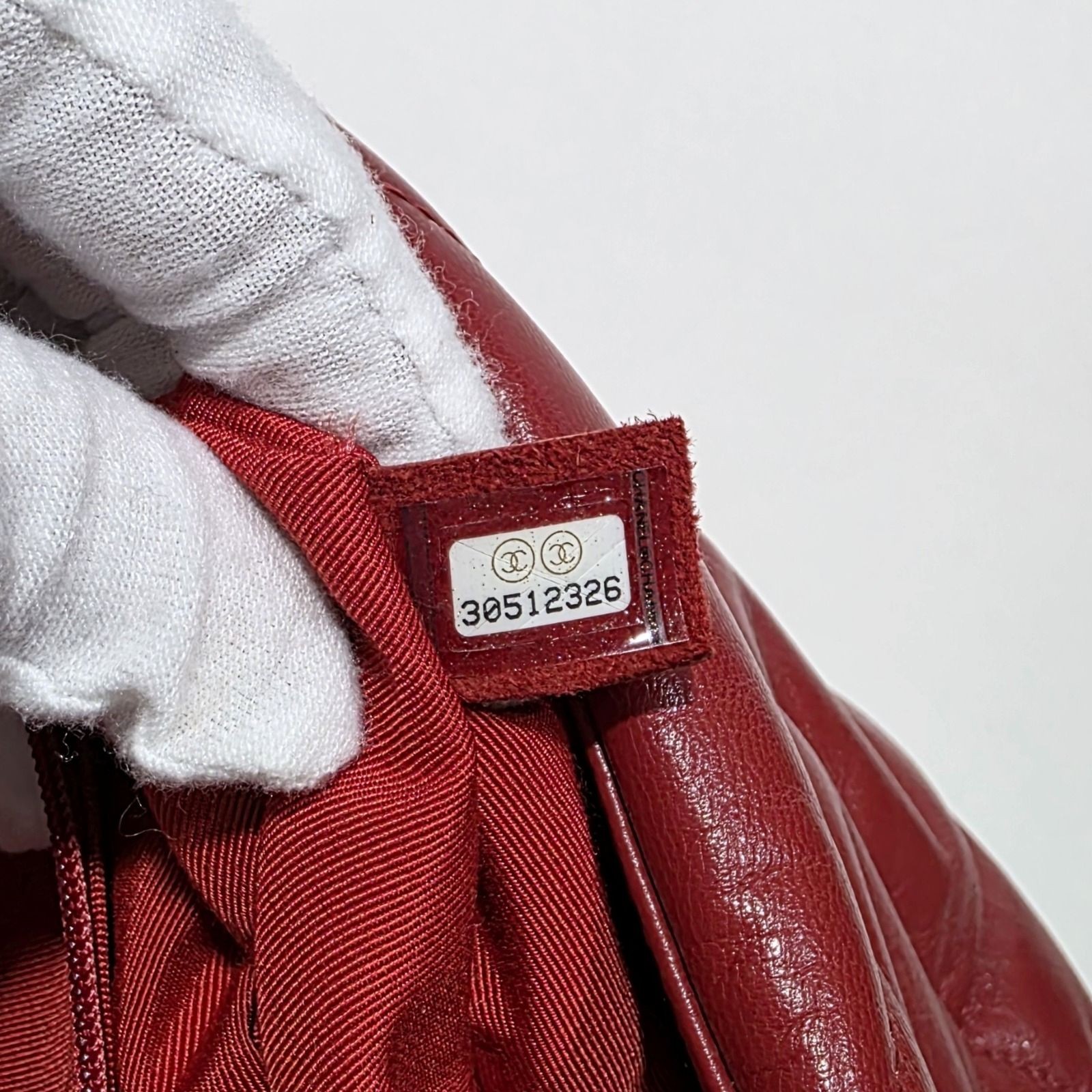 Chanel 19 Flap Red Mixed-Metal Chain Hardware Bag 29x17x9cm SN: 30512326