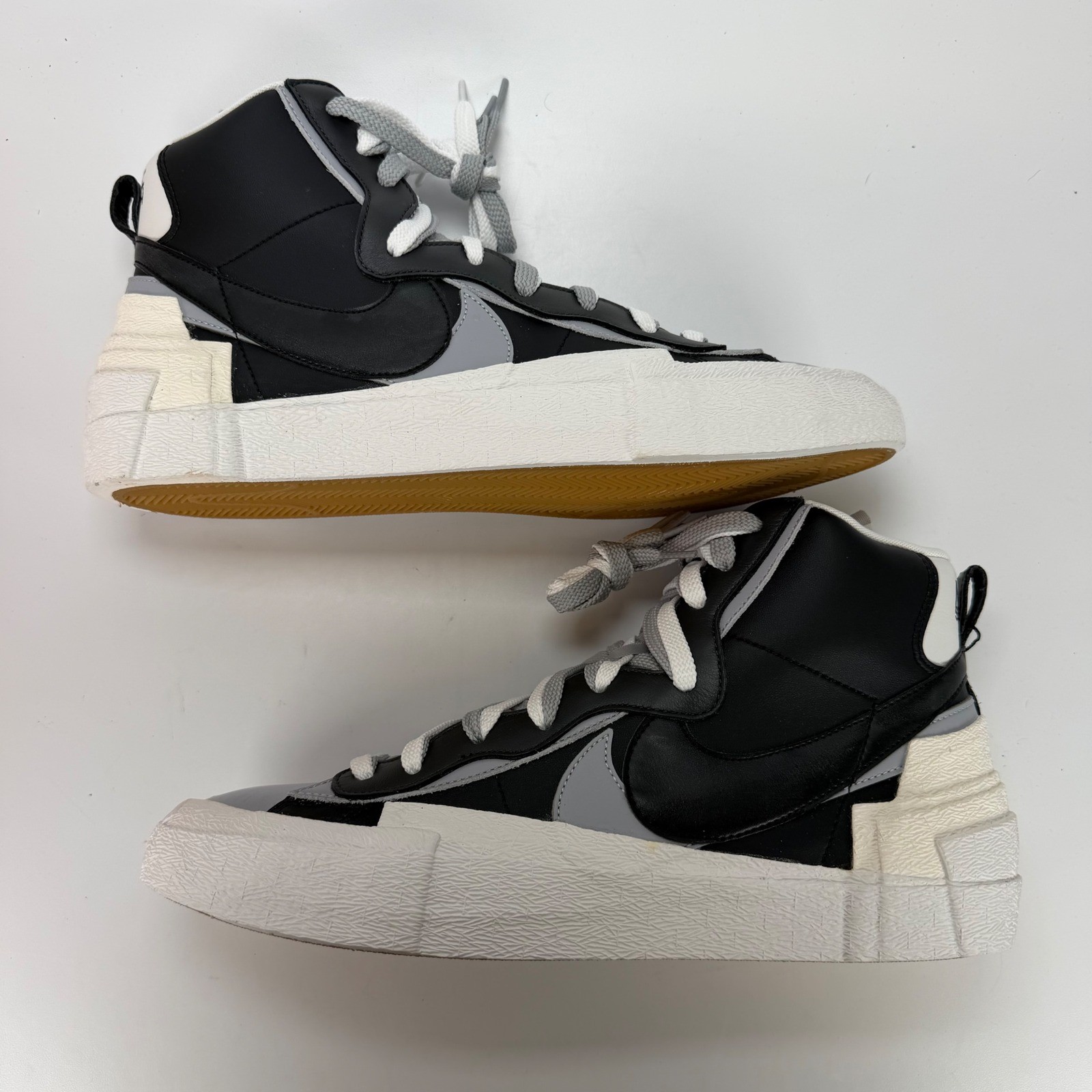 Nike Blazer Mid Sacai Black Grey White BV0072-002 Mens Size 13 Sneaker