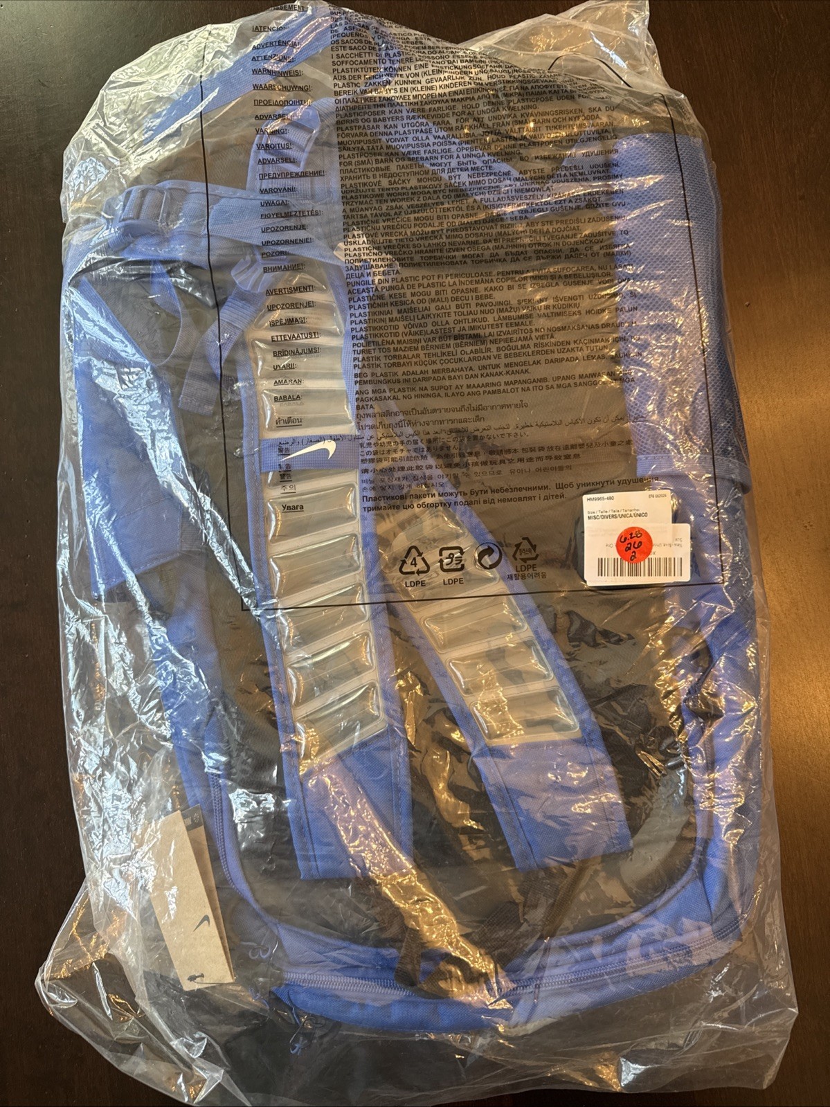 NIKE HM9965-480 Varsity Elite Backpack (32L) Royal Blue